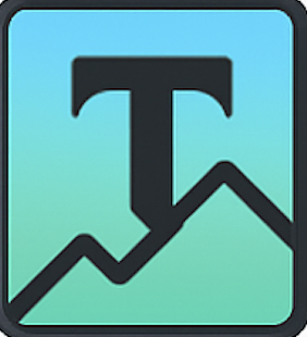 Textbehindimage logo